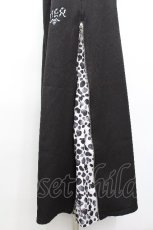 画像3: NieR Clothing / サイドZIPワイドパンツ  黒ｘ白 S-26-05-05-058-PU-PA-HR-ZS (3)