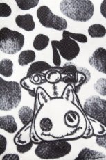 画像4: NieR Clothing / サイドZIPワイドパンツ  黒ｘ白 S-26-05-05-058-PU-PA-HR-ZS (4)