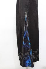 画像3: NieR Clothing / サイドZIPワイドパンツ  黒ｘ青 S-26-05-05-059-PU-PA-HR-ZS (3)