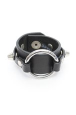 画像1: PUNK / レザーブレスレット  黒 S-26-05-05-1007-PU-AC-HR-ZS (1)