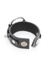 画像3: PUNK / レザーブレスレット  黒 S-26-05-05-1007-PU-AC-HR-ZS (3)