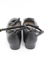 画像3: m petit by misako / リボンストラップパンプス L 黒 S-26-05-05-1016-LO-SH-AS-ZS (3)