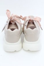 画像3: m petit by misako / AMハートガラチュールスニーカー LL ベージュ S-26-05-05-1024-LO-SH-HR-ZS (3)