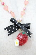 画像2: Angelic Pretty / Milky Berryネックレス  赤 S-26-05-05-019-AP-AC-HR-ZS (2)