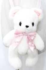 画像2: Angelic Pretty / はにかみベアーぬいぐるみポーチ  白 S-26-05-05-029-AP-AC-HR-ZS (2)