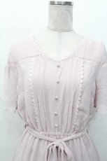 画像3: axes femme / フィッシュテール半袖ワンピース  ピンク S-26-05-06-038-AX-OP-HR-ZS (3)