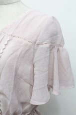 画像4: axes femme / フィッシュテール半袖ワンピース  ピンク S-26-05-06-038-AX-OP-HR-ZS (4)