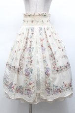画像1: axes femme / フルーツ柄ミディスカート  キナリ S-26-05-06-047-AX-SK-HR-ZS (1)
