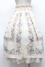 画像2: axes femme / フルーツ柄ミディスカート  キナリ S-26-05-06-047-AX-SK-HR-ZS (2)