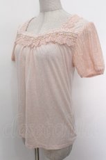 画像3: axes femme / レースデザイントップス  ピンク S-26-05-06-006-AX-TO-AS-ZS (3)