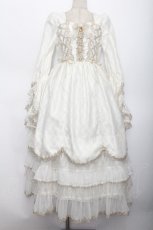 画像1: ALICE and the PIRATES / Bijou Princess〜私の愛おしい宝物〜ワンピースドレス  白 S-26-05-06-1005-PA-OP-AS-ZS (1)