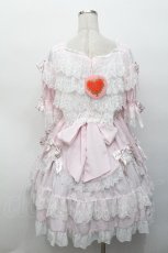 画像2: BABY,THE STARS SHINE BRIGHT / レースを纏うTwinkle Baby Ribbonワンピース  ピンク S-26-05-06-1007-BA-OP-AS-ZS (2)