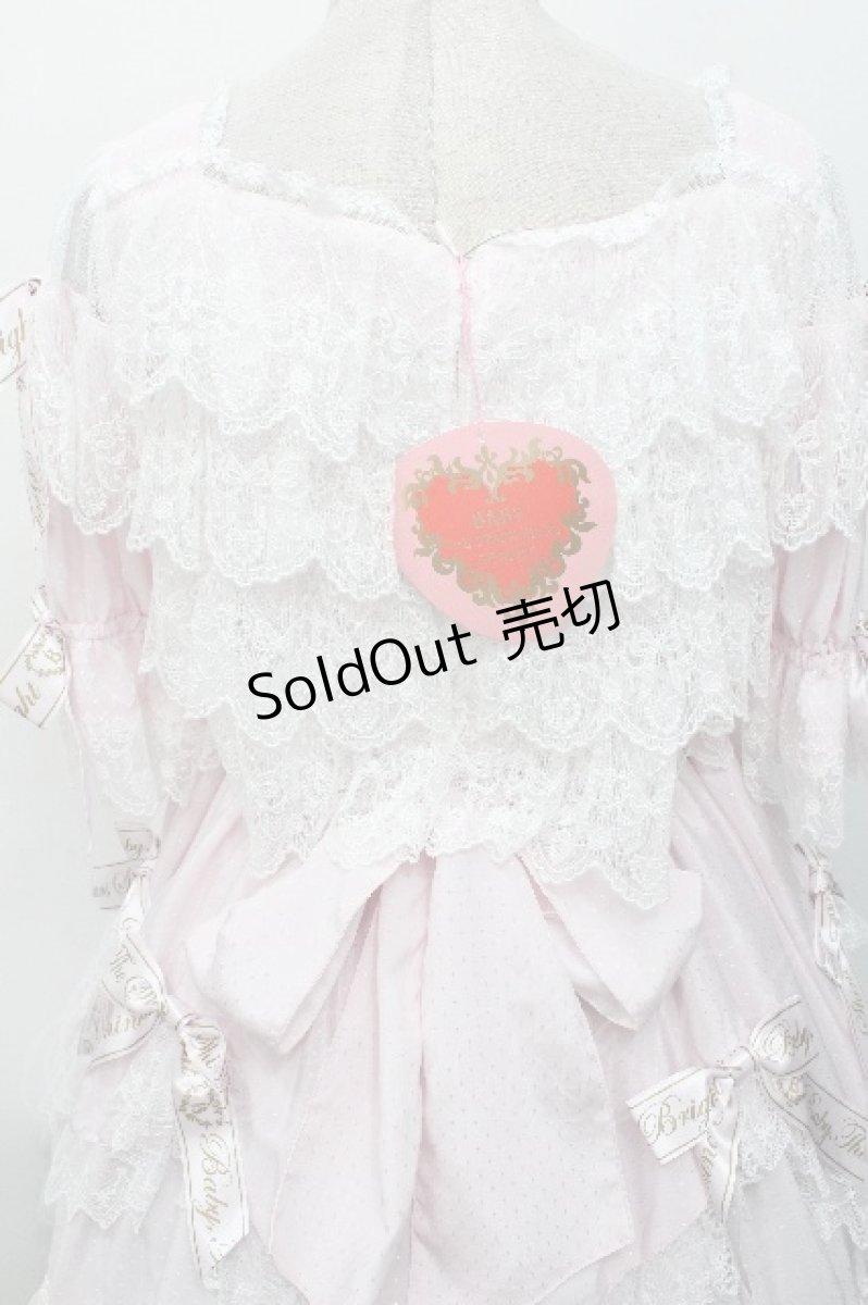 画像8: BABY,THE STARS SHINE BRIGHT / レースを纏うTwinkle Baby Ribbonワンピース  ピンク S-26-05-06-1007-BA-OP-AS-ZS (8)