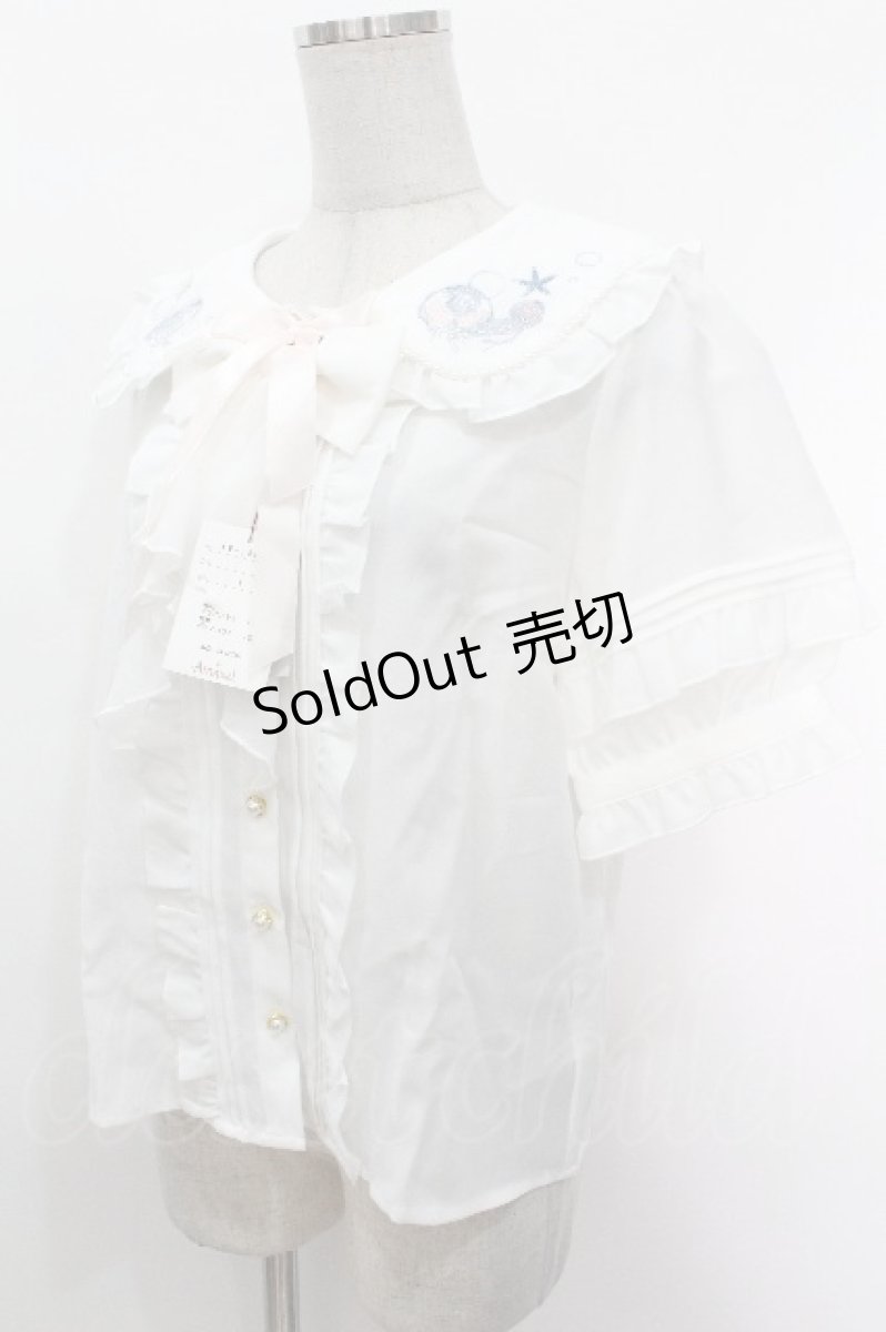 画像3: Amavel / Jerryfish Aquarium ブラウス  白 S-26-05-06-013-CA-BL-HR-ZS (3)