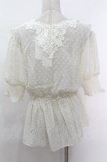 画像2: axes femme / ドットドビーチュニックブラウス  キナリ S-26-05-06-015-AX-TO-HR-ZS (2)