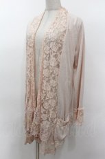 画像3: axes femme / レース切り替えトッパーカーデ  ピンク S-26-05-06-023-AX-TO-HR-ZS (3)