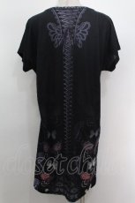 画像2: abilletage / Tシャツワンピース（バタフライ）  黒 S-26-05-06-025-GO-OP-HR-ZS (2)