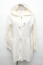 画像1: axes femme / 刺繍入りZIPアップパーカー  オフ S-26-05-06-031-AX-TO-AS-ZS (1)