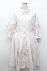 画像1: axes femme / レースキャミ付きシャツワンピース  オフ S-26-05-06-032-AX-OP-HR-ZS (1)