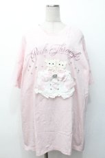 画像1: Ank Rouge / くまちゃんケーキBigTe  ピンク S-26-05-07-031-CA-TS-HR-ZS (1)