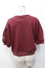画像2: axes femme POETIQUE / カットワーク刺繍プルオーバー  ワイン S-26-05-07-038-AX-TO-HR-ZS (2)