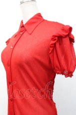 画像3: Jean Paul GAULTIER / パワーネット襟付きトップス 40 赤 S-26-05-07-040-GO-TO-AS-ZS (3)