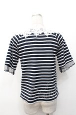 画像2: axes femme / トップス  紺ｘ白 S-26-05-07-042-AX-TO-AS-ZS (2)