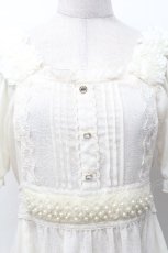 画像3: axes femme / パールｘレースチュニック  アイボリー S-26-05-07-046-AX-TO-HR-ZS (3)