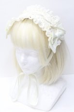 画像1: BABY,THE STARS SHINE BRIGHT / はしごレースのスピンドールヘッドドレス  オフ S-26-05-07-006-BA-AC-AS-ZS (1)