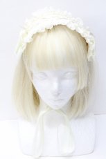 画像2: BABY,THE STARS SHINE BRIGHT / はしごレースのスピンドールヘッドドレス  オフ S-26-05-07-006-BA-AC-AS-ZS (2)