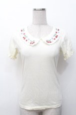 画像1: Fi.n.t / チェリー刺繍トップス  アイボリー S-26-05-07-018-CA-TO-HR-ZS (1)