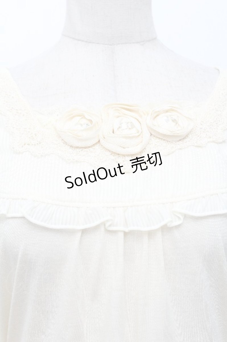 画像3: axes femme / 巻き薔薇プルオーバー  キナリ S-26-05-07-019-AX-TO-HR-ZS (3)