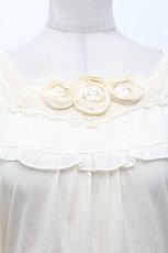 画像3: axes femme / 巻き薔薇プルオーバー  キナリ S-26-05-07-019-AX-TO-HR-ZS (3)