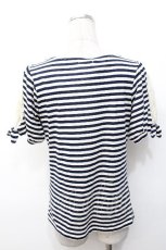 画像2: axes femme / トップス  紺ｘオフ S-26-05-07-026-AX-TO-AS-ZS (2)