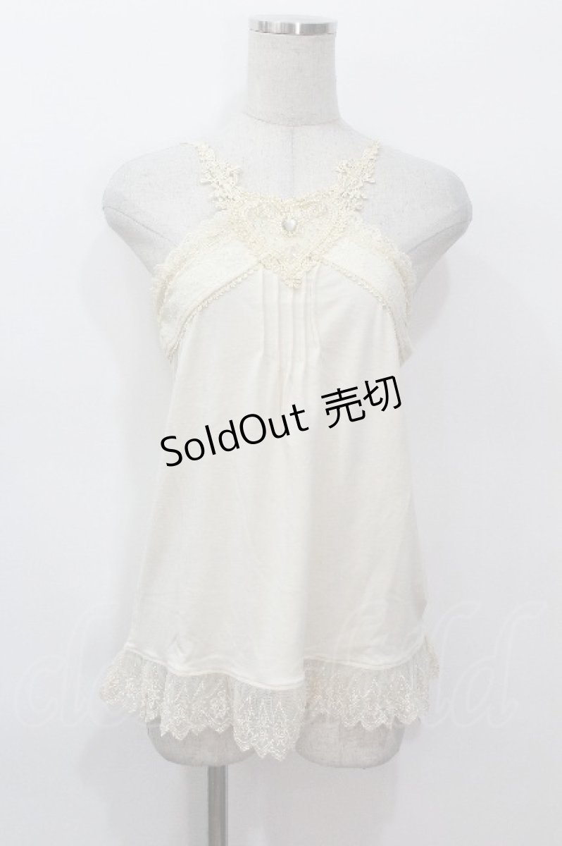 画像1: axes femme / ハートレースキャミソール  キナリ S-26-05-08-003-AX-TO-HR-ZS (1)