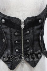 画像4: Ozz oneste / ホルターネックベスト  黒ｘグレー S-26-05-08-026-OO-JA-AS-ZS (4)