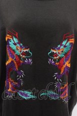 画像4: HEIHEI / ドラゴン刺繍BIGTシャツ  グレー S-26-05-08-030-LO-OP-AS-ZS (4)