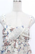 画像4: axes femme / オーシャン柄ロングOP  オフ S-26-05-08-032-AX-OP-TE-ZS (4)