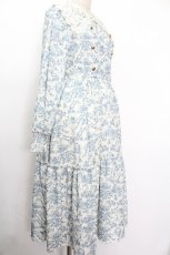画像3: m petit by misako / AOKトワルドジュイワンピース  オフｘ青 S-26-05-08-037-LO-OP-AS-ZS (3)