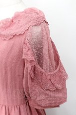 画像4: axes femme POETIQUE / リボン付ドーリーロングワンピース  ピンク S-26-05-08-052-AX-OP-AS-ZS (4)