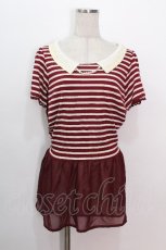 画像1: axes femme / トップス  赤ｘオフ S-26-05-08-015-AX-TO-ET-ZS (1)