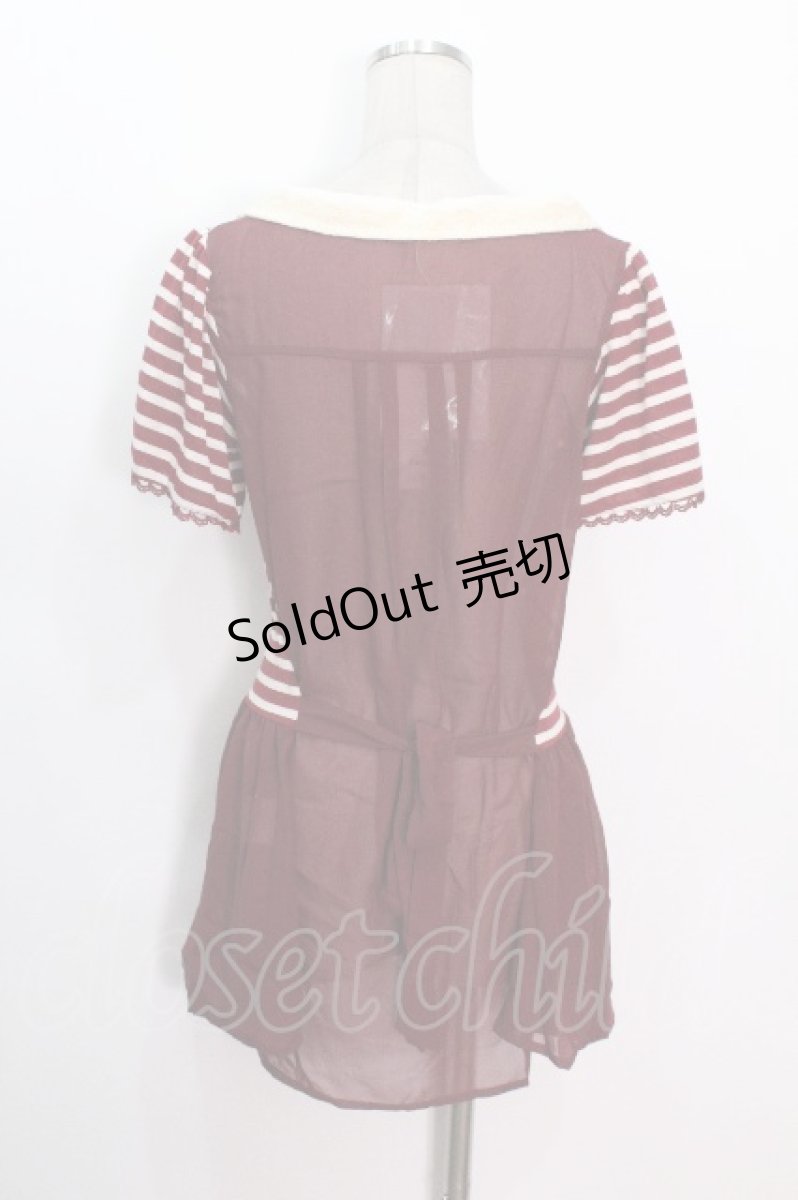 画像3: axes femme / トップス  赤ｘオフ S-26-05-08-015-AX-TO-ET-ZS (3)