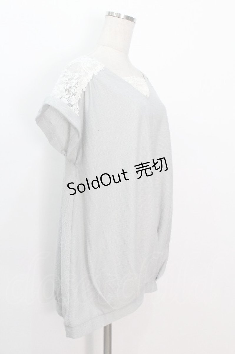 画像2: axes femme / トップス  サックス S-26-05-08-018-AX-TO-AS-ZS (2)