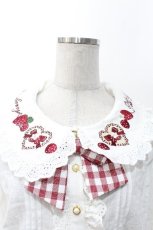 画像4: Amavel / Strawberry Basketコットンブラウス5分袖  白 S-26-05-10-026-CA-BL-AS-ZS (4)
