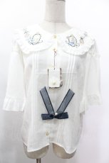 画像1: Amavel / Princess Sireneブラウス  白 S-26-05-10-027-CA-BL-AS-ZS (1)