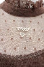 画像4: LIZ LISA / ドットメッシュトップス  ブラウン S-26-05-10-035-LO-TO-AS-ZS (4)