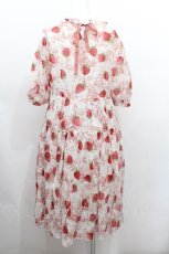画像3: Jane Marple / A day in jouyティアードドレス  白ｘ赤 S-26-05-10-044-JM-OP-AS-ZS (3)