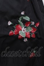 画像4: Ank Rouge / ストロベリー刺繍ワンピース  黒 S-26-05-10-056-CA-OP-AS-ZS (4)