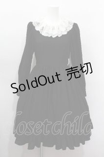 尾州ロリィタ / 長袖ワンピース 黒 S-26-05-10-057-LO-OP-AS-ZS