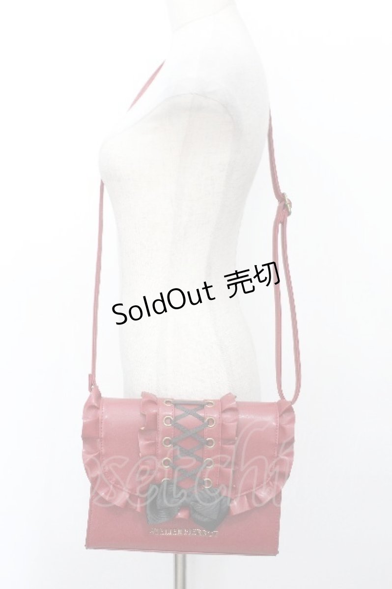画像1: ATELIER PIERROT / Enchanted Corset Bag  ボルドー S-26-05-10-011-EL-BG-TE-ZS (1)